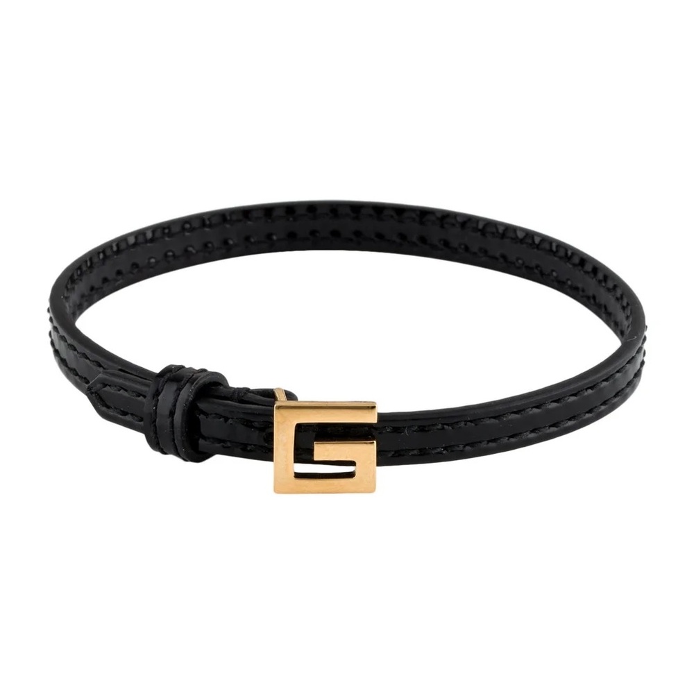 Gucci leather square G bracelet